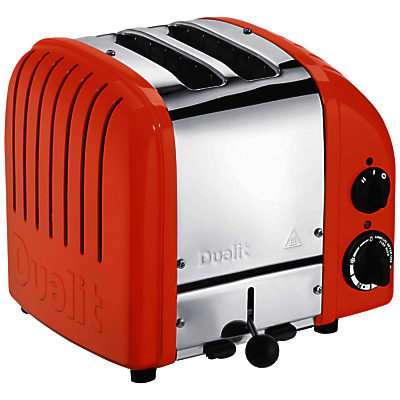 Dualit Made to Order Classic 2-Slice Toaster Stainless Steel/Traffic Orange Gloss Dualit Made to Order Classic 2-Slice Toaster Stainless Steel/Traffic Orange Gloss